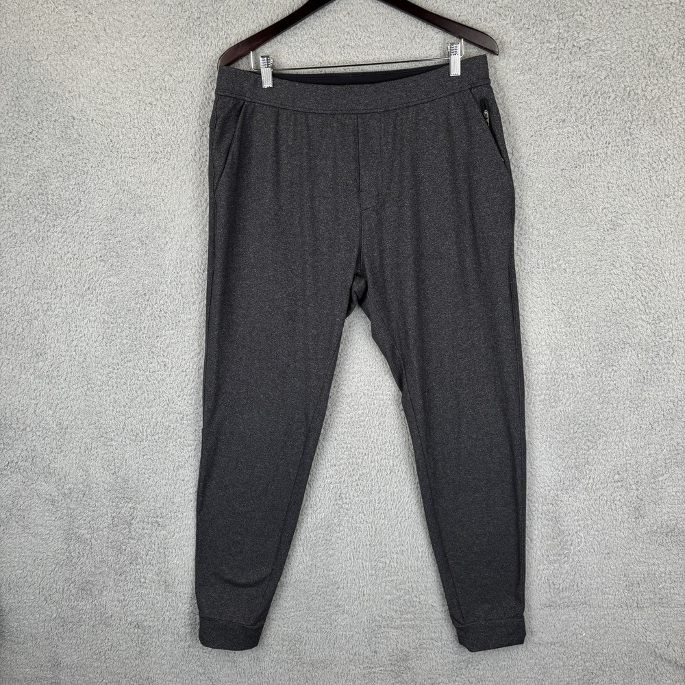 Public Rec Game Changer Joggers Mens 36x34 Heather Charcoal Grey Sweatpants Soft